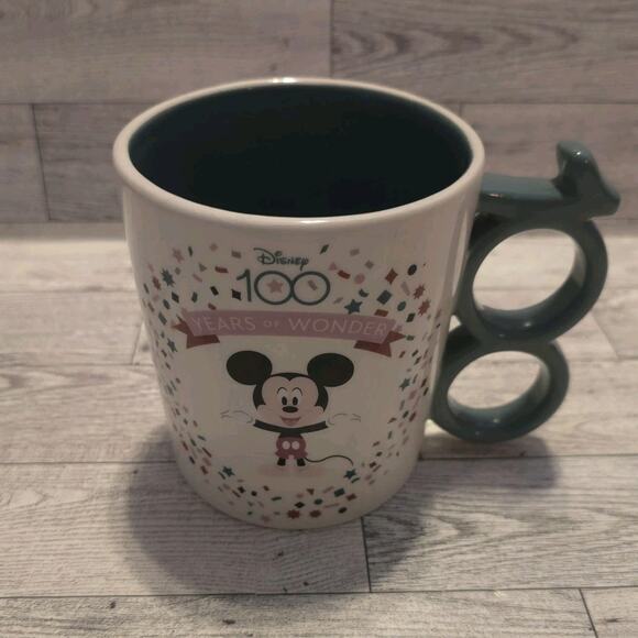 Disney 100 Years of Wonder Mickey Mouse Mug with 100 Handle - Picture 4 of 9
